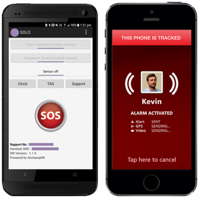 Monitored Personal Alarm Mobile App